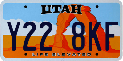 UT license plate Y228KF