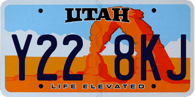 UT license plate Y228KJ