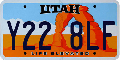 UT license plate Y228LF