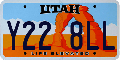 UT license plate Y228LL