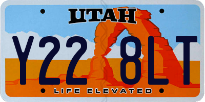 UT license plate Y228LT