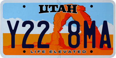 UT license plate Y228MA