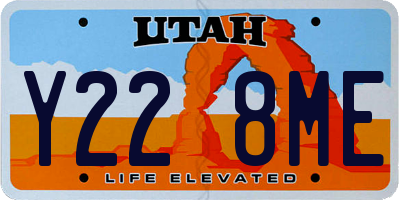 UT license plate Y228ME