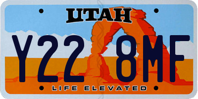 UT license plate Y228MF