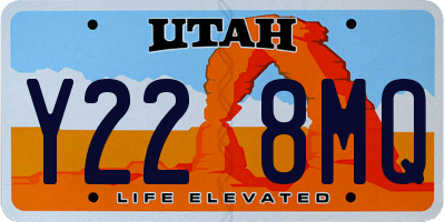 UT license plate Y228MQ