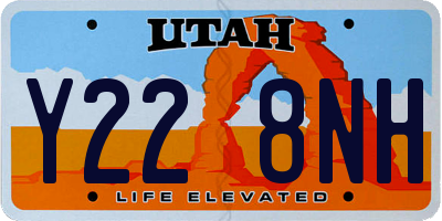 UT license plate Y228NH