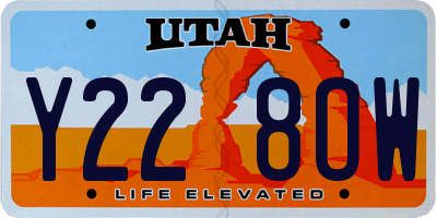 UT license plate Y228OW