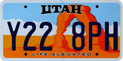 UT license plate Y228PH