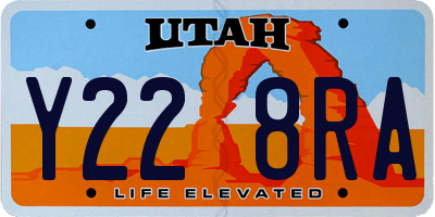 UT license plate Y228RA