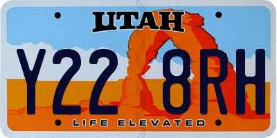 UT license plate Y228RH