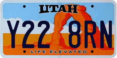 UT license plate Y228RN