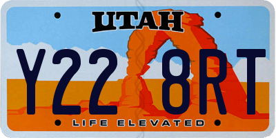 UT license plate Y228RT