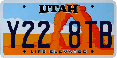 UT license plate Y228TB