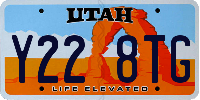 UT license plate Y228TG
