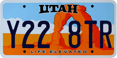 UT license plate Y228TR