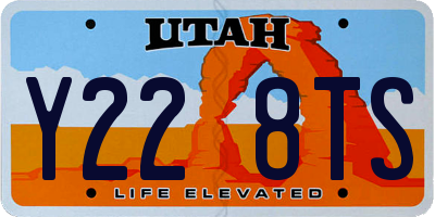 UT license plate Y228TS