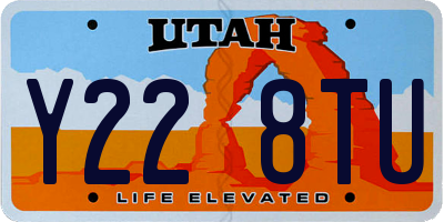 UT license plate Y228TU