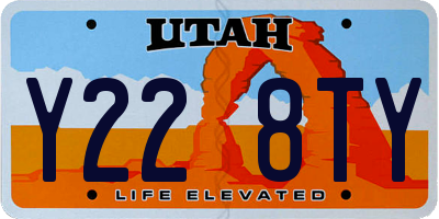 UT license plate Y228TY