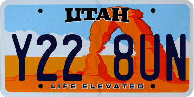 UT license plate Y228UN