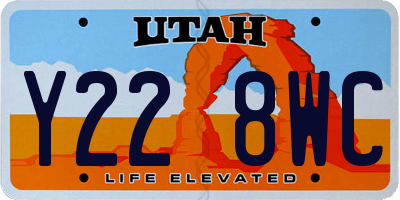UT license plate Y228WC
