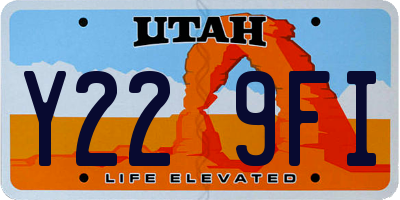 UT license plate Y229FI