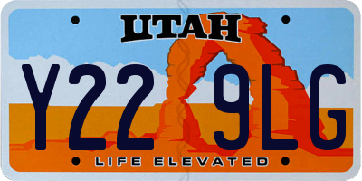UT license plate Y229LG