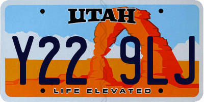 UT license plate Y229LJ