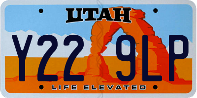 UT license plate Y229LP