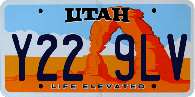 UT license plate Y229LV