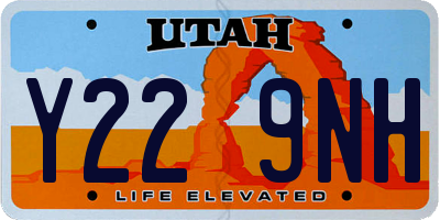 UT license plate Y229NH