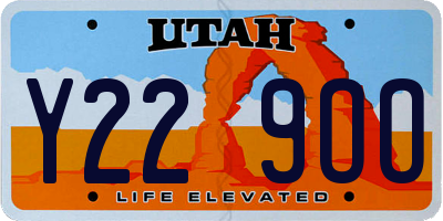 UT license plate Y229OO