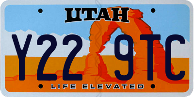UT license plate Y229TC