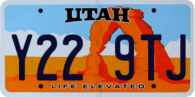UT license plate Y229TJ