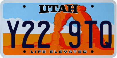 UT license plate Y229TQ