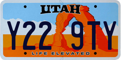 UT license plate Y229TY