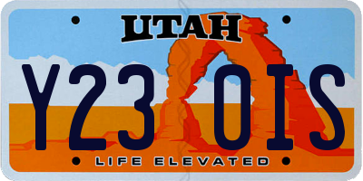 UT license plate Y230IS