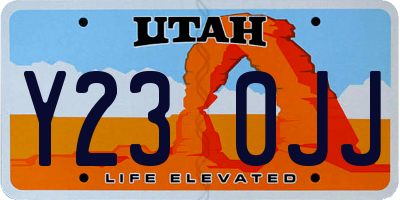 UT license plate Y230JJ