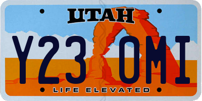 UT license plate Y230MI