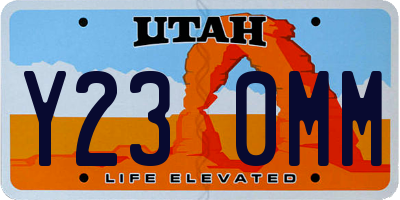 UT license plate Y230MM