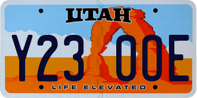 UT license plate Y230OE