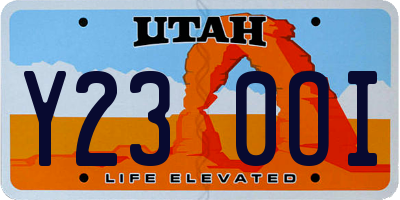 UT license plate Y230OI