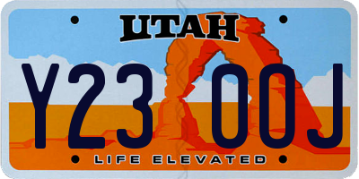 UT license plate Y230OJ