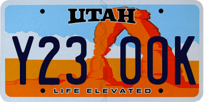 UT license plate Y230OK