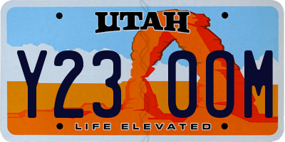 UT license plate Y230OM