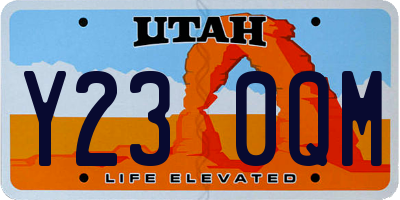 UT license plate Y230QM