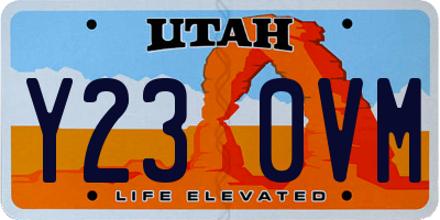 UT license plate Y230VM
