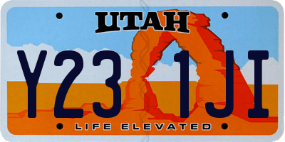 UT license plate Y231JI