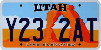 UT license plate Y232AT
