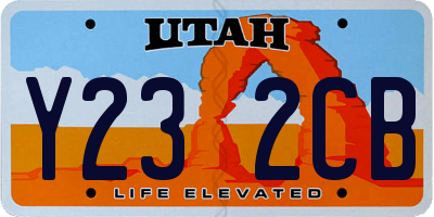 UT license plate Y232CB