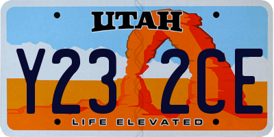 UT license plate Y232CE